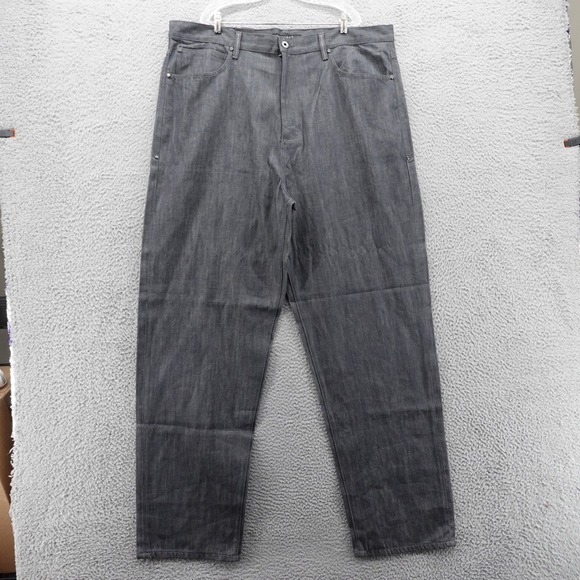 NWT Sean‎ John Baggy Straight Leg Jeans 44x37 Tall Gray Mens High Rise Denim - Picture 1 of 16
